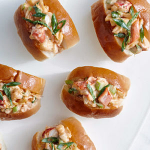 Lobster rolls with chives