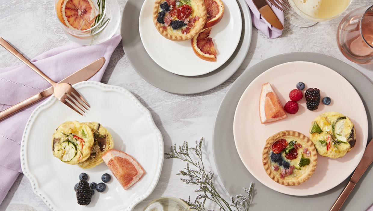 Brunch - Frittata and Quiche, Plated