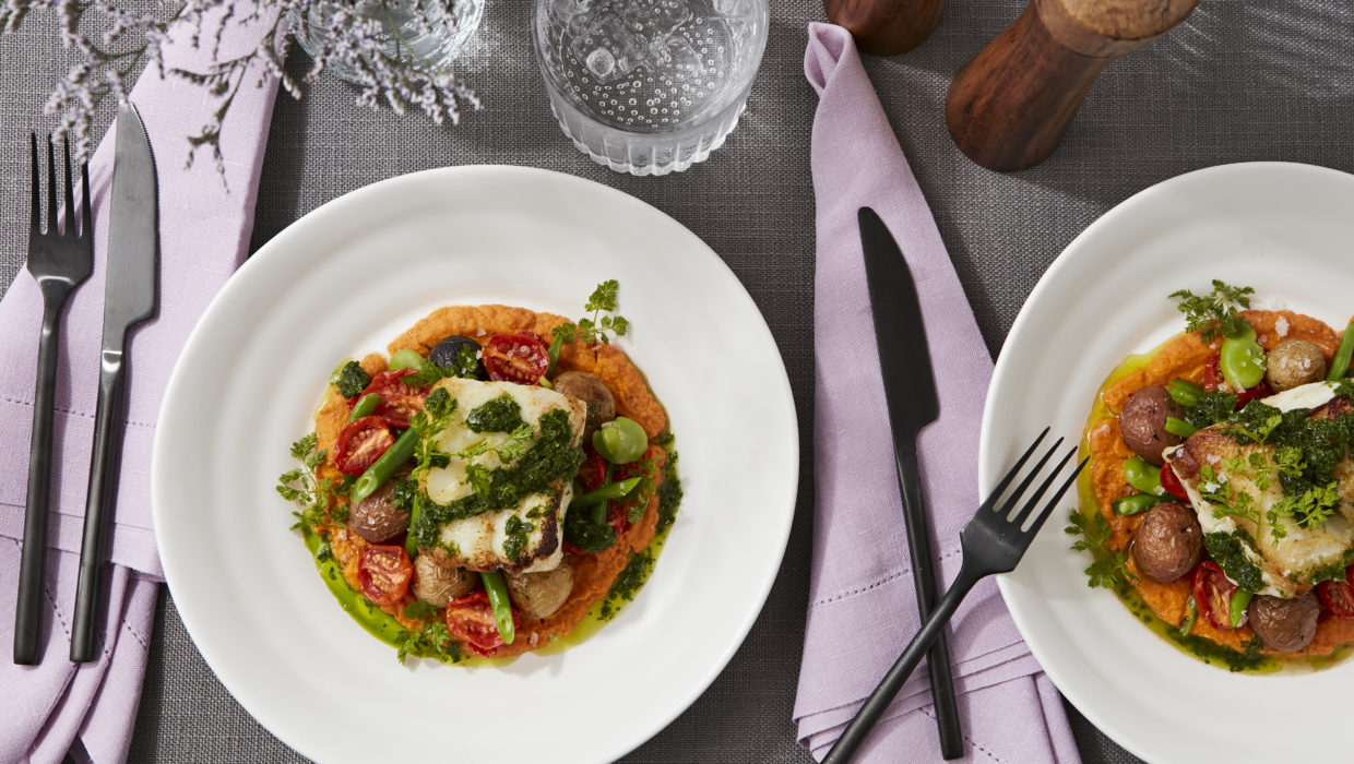 Cod with Seasonal Vegetables