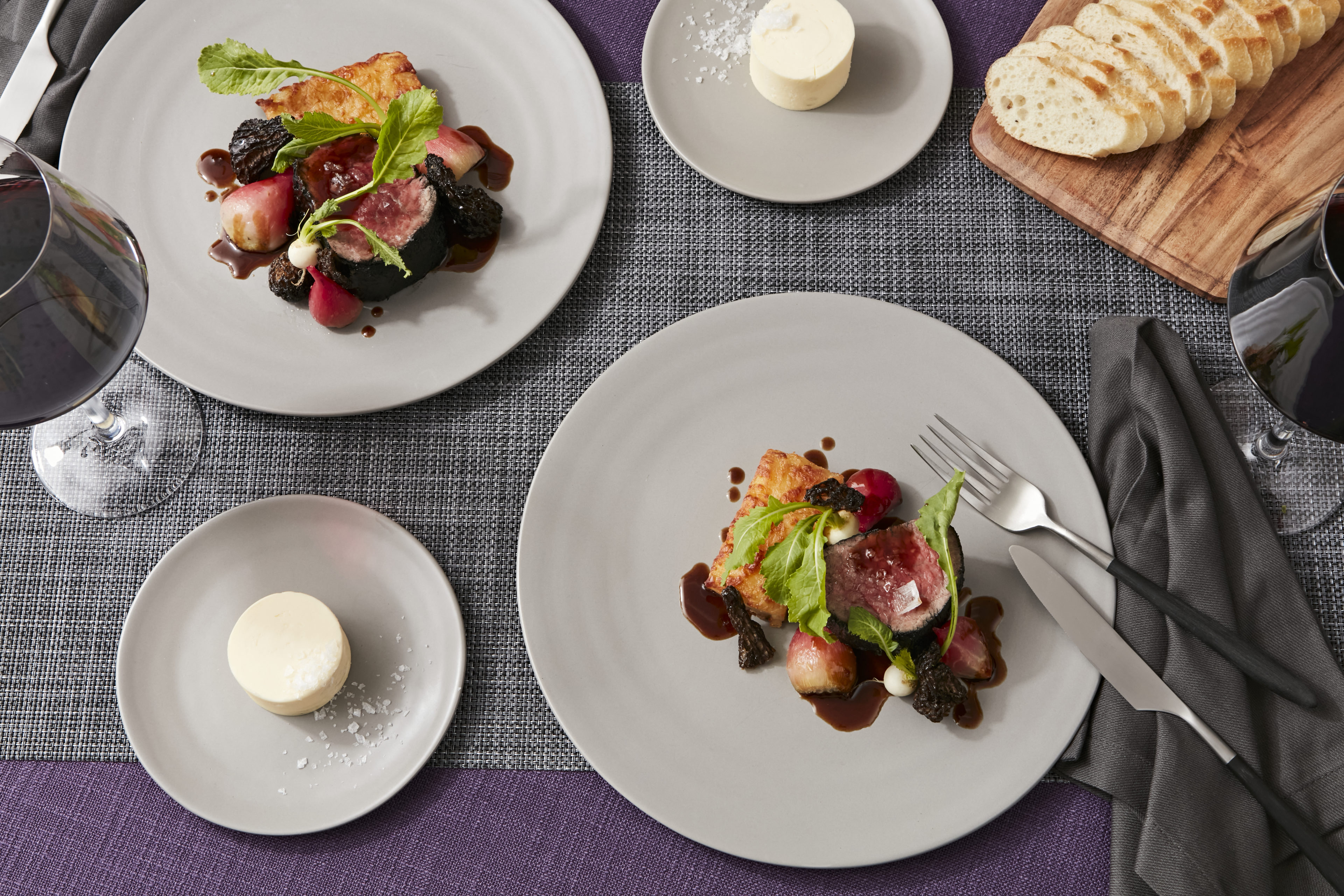 Vegetable Ash-Crusted Beef Filet