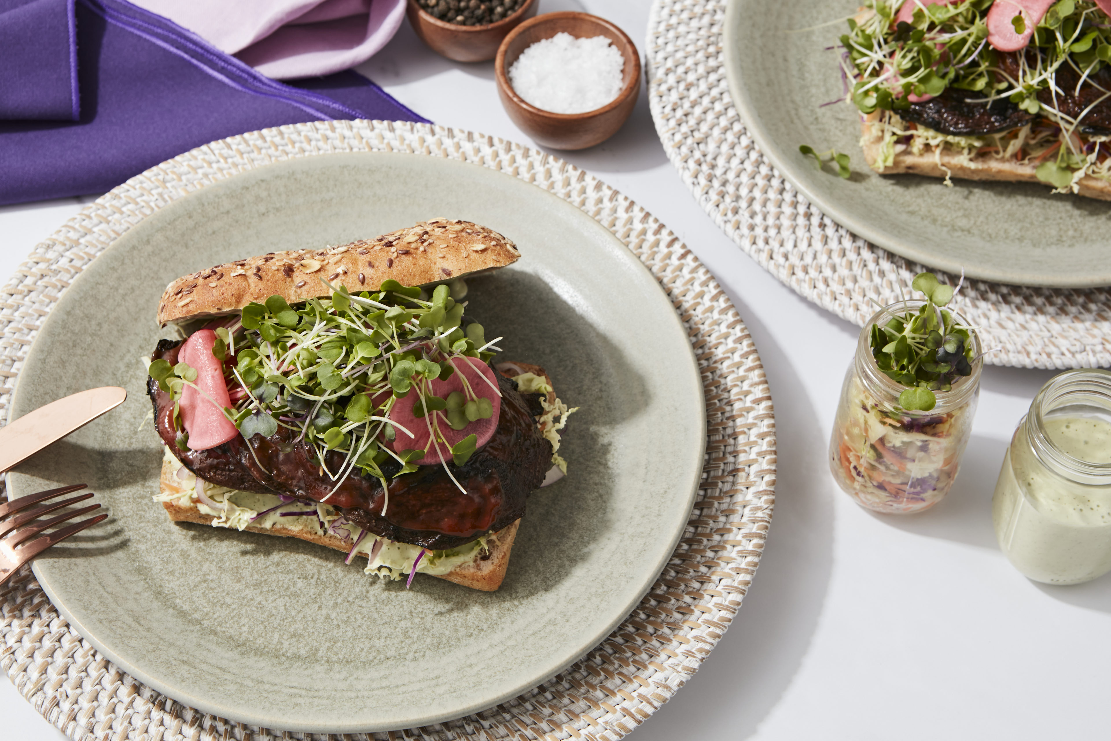 BBQ Mushroom Sandwich