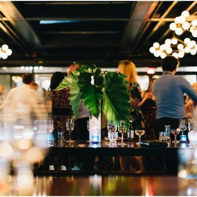View from behind the bar