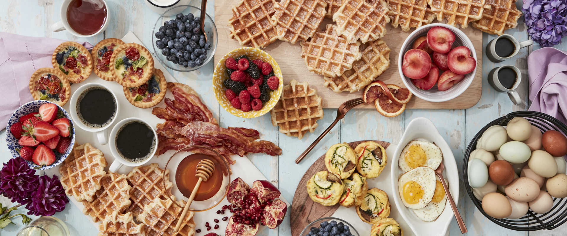 Waffle bar station
